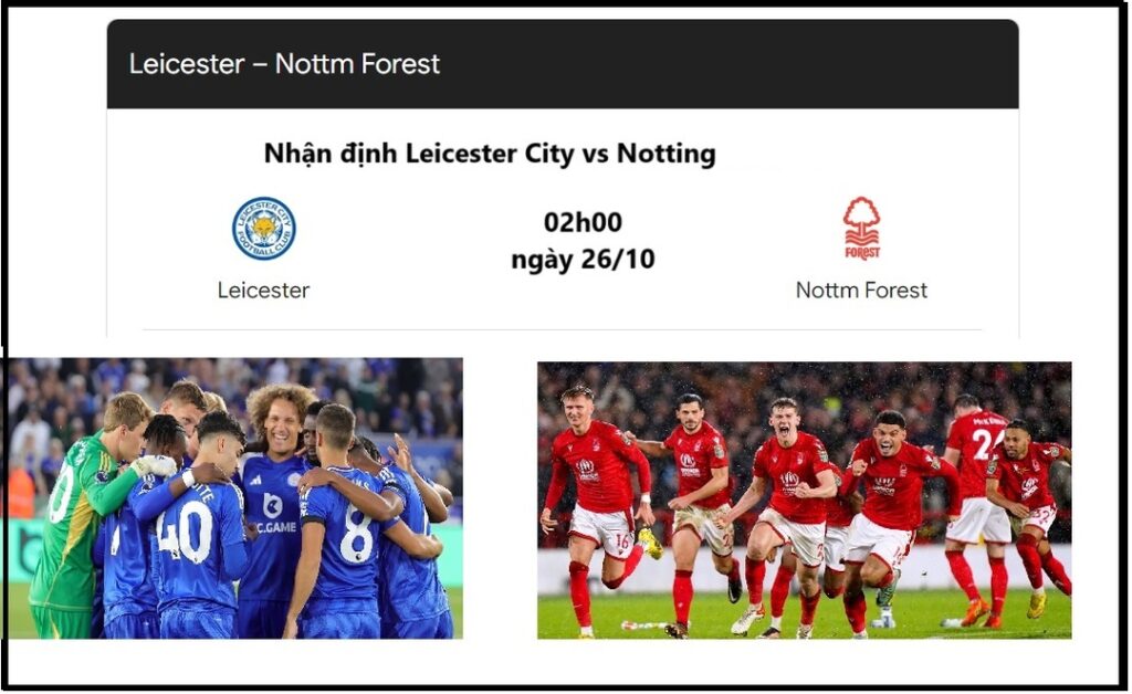 Nhận định Leicester City vs Nottingham Forest