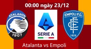 Atalanta vs Empoli 23.12