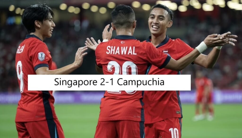 Singapore 2-1 Campuchia