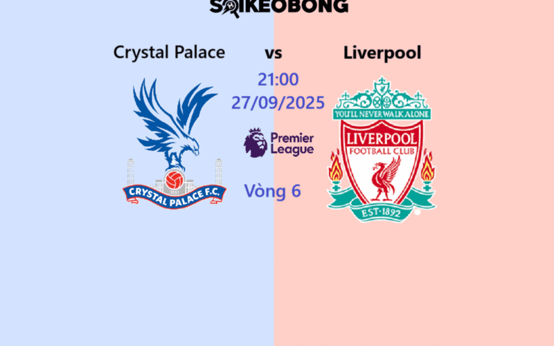 Nhận định Crystal Palace vs Liverpool
