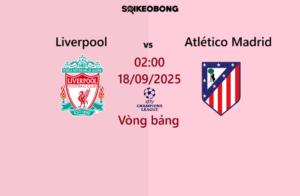 Nhận định Liverpool vs Atletico